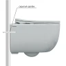 Комплект унитаза Berges Ventas Rimless с инсталляцией Novum 043344 с сиденьем Микролифт и Черной SoftTouch клавишей смыва фарфор подвесной