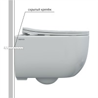 Комплект унитаза Berges Ventas Rimless с инсталляцией Novum 043344 с сиденьем Микролифт и Черной SoftTouch клавишей смыва фарфор подвесной