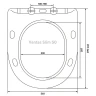 Комплект унитаза Berges Ventas Rimless с инсталляцией Novum 043344 с сиденьем Микролифт и Черной SoftTouch клавишей смыва фарфор подвесной