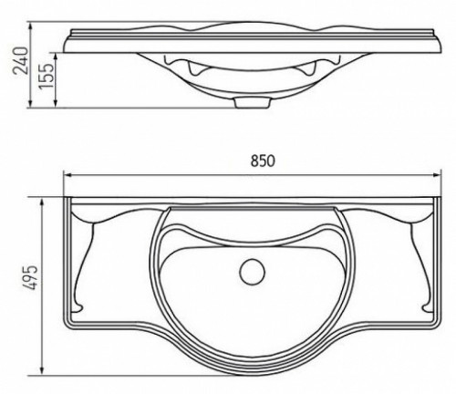 Раковина Roca America 85 327206000 Белая