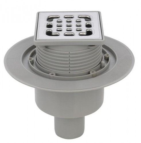 Душевой трап Splendy Faith 100x100 FA304VKYCR с решеткой цвет Хром