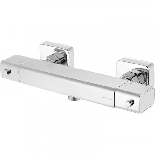 Смеситель для душа Swedbe Mercury 9052 с термостатом Хром латунь на стену