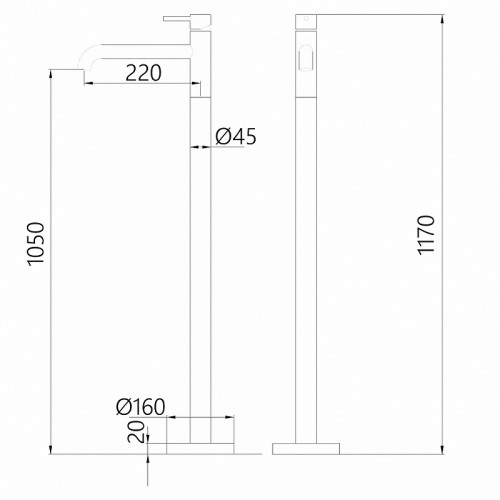 Смеситель для раковины Abber Wasser Kreis AF8140G Золото матовое латунь на пол