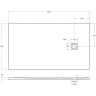 Душевой поддон из искусственного камня BelBagno Uno 160x90 TRAY-MR-UNO-AH-160/90-35-W-CR Белый