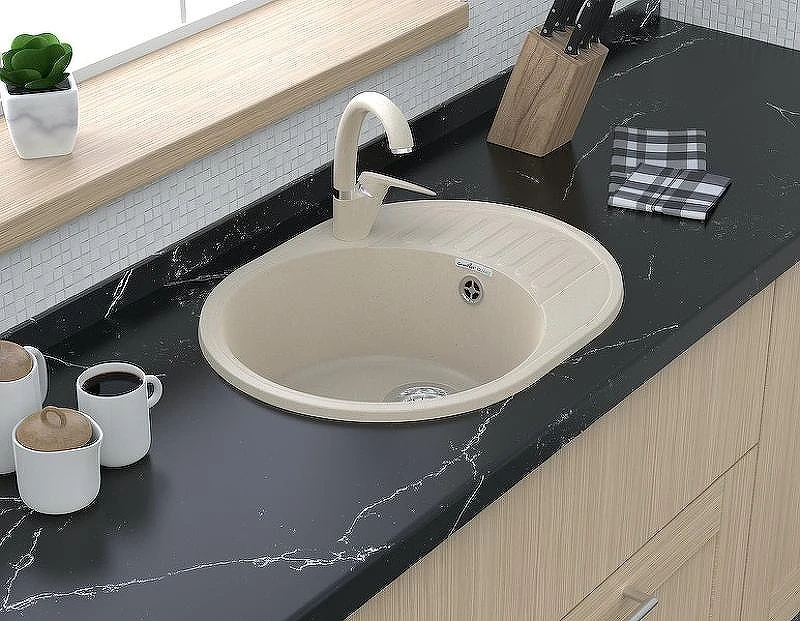 Кухонная мойка GranFest Quarz GF-Z58 Черная