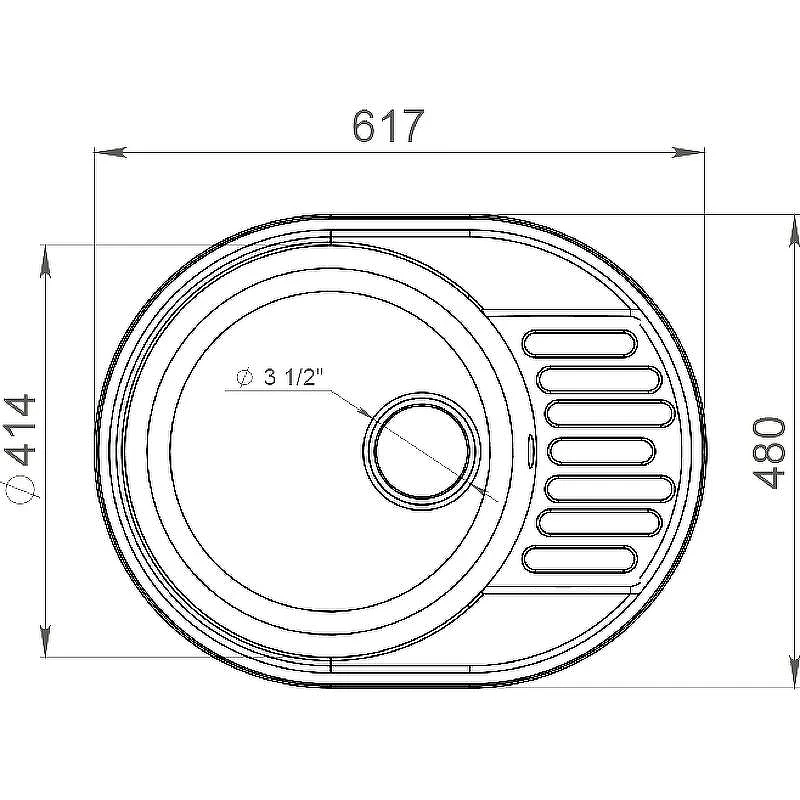 Кухонная мойка GranFest Quarz GF-Z58 Черная