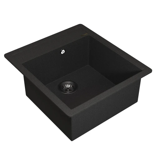 Кухонная мойка Uperwood Quartz Premium UPD-07-04 46 3910202127 цвет Черный матовый