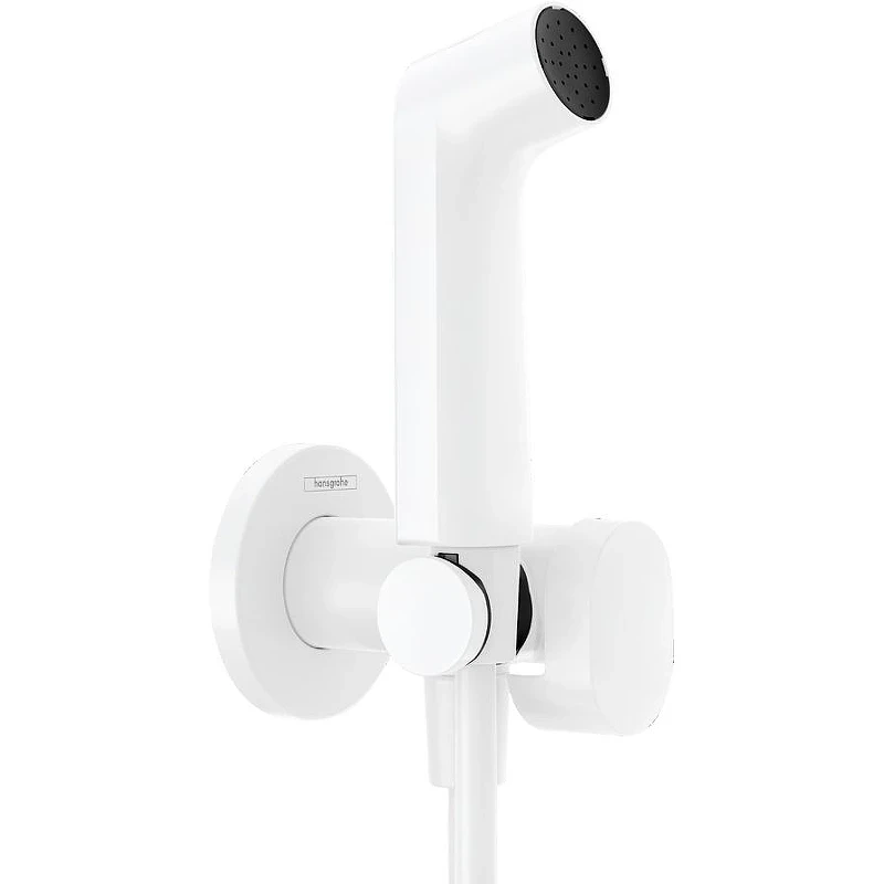 Гигиенический душ со смесителем Hansgrohe Set HG Bidette 29232700S Белый матовый