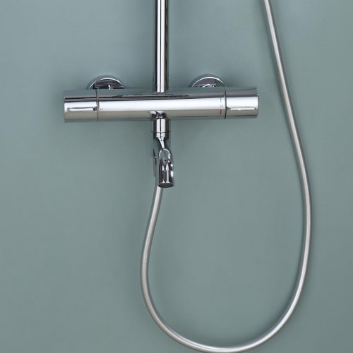 Душевая система ALMAes Deivon SDI-1832 с термостатом цвет Хром