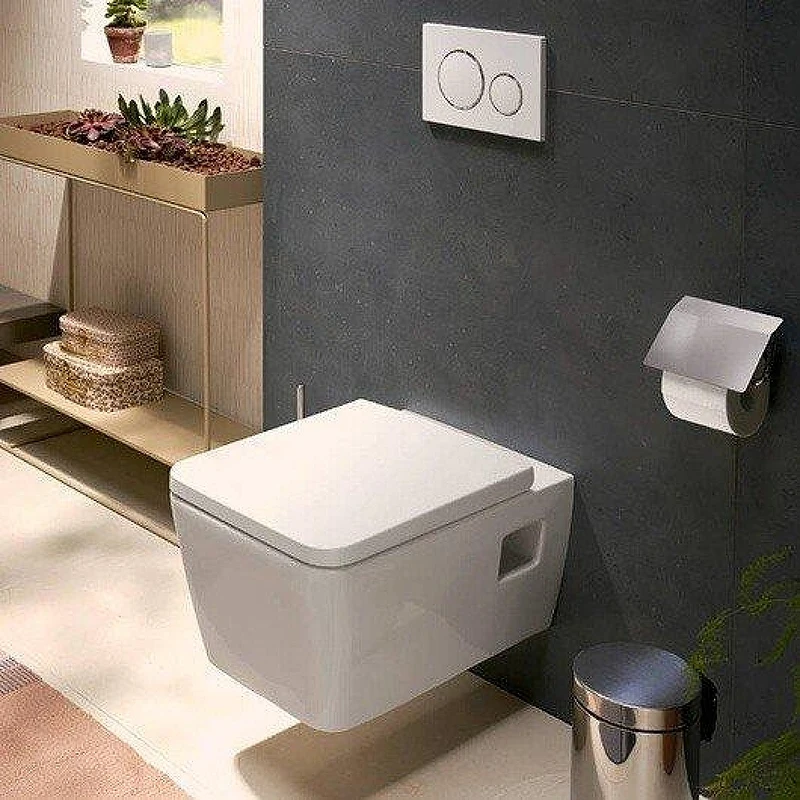 Унитаз подвесной Hansgrohe EluPura Original Q 60208450 цвет Белый с сиденьем Микролифт
