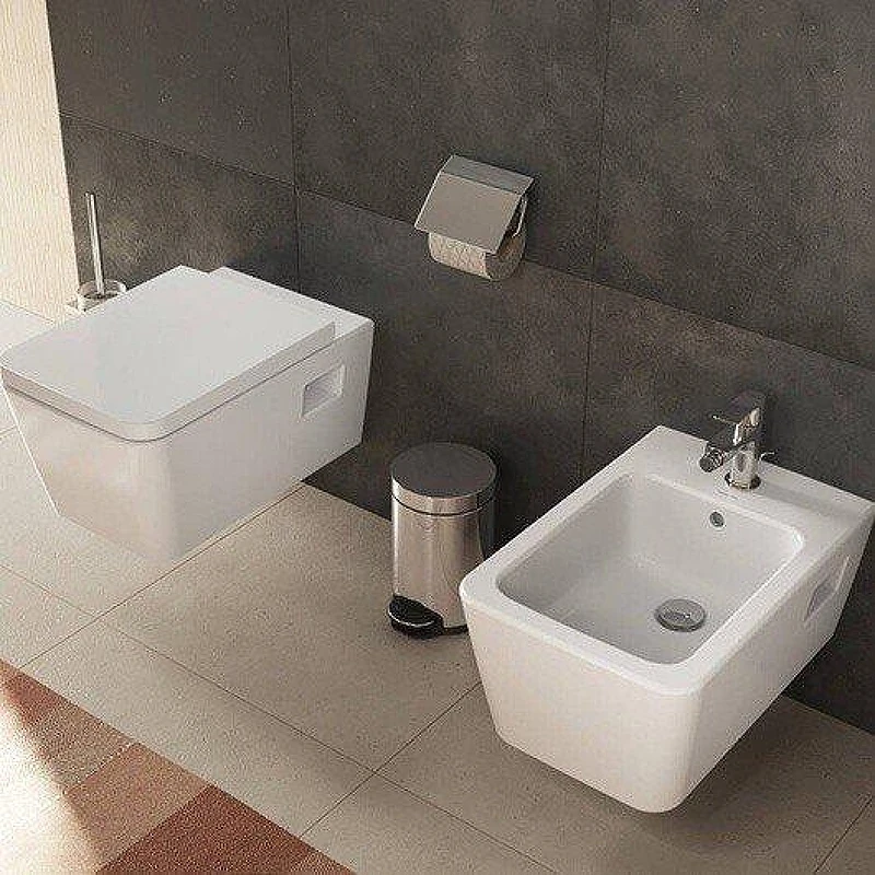 Унитаз подвесной Hansgrohe EluPura Original Q 60208450 цвет Белый с сиденьем Микролифт