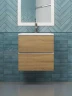 Тумба с раковиной Uperwood Barsa 50 29830205646 подвесная цвет Белый матовый Дуб сонома