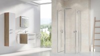 Душевая дверь Ravak Chrome CRV2-120 1QVG0C00Z1 профиль Хром стекло Transparent