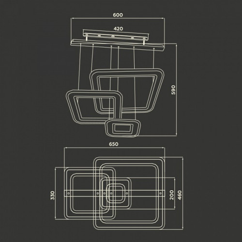 Подвесной светильник Ambrella Light FA FA4329