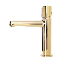 Смеситель для раковины BelBagno Uno UNO-LVM-ORO Золото латунь