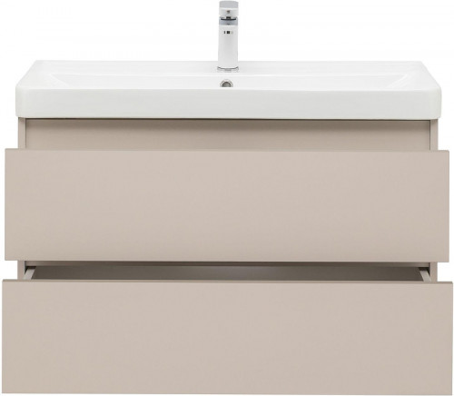 Тумба с раковиной Aquanet Вега 2.0 90 344753 подвесная цвет Бежевый