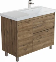 Тумба под раковину Aquanet Nova Lite 2.0 100 R 346347 цвет Дуб рустикальный