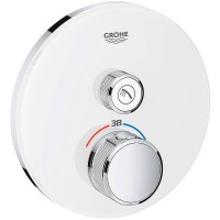 Смеситель для душа Grohe Grohtherm SmartControl 29150LS0 с термостатом Белая луна латунь встраиваемый