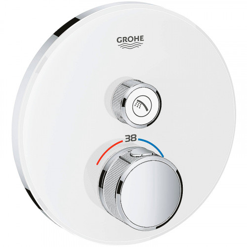 Смеситель для душа Grohe Grohtherm SmartControl 29150LS0 с термостатом Белая луна латунь встраиваемый