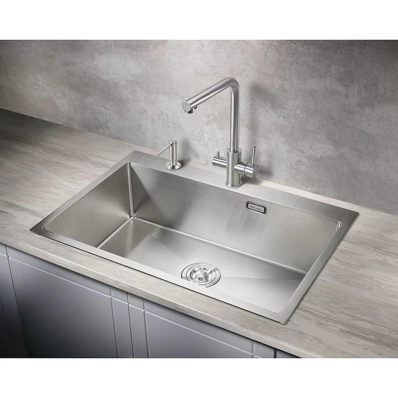 Кухонная мойка Milacio Denia 75 Steel MC.77500 цвет Нержавеющая сталь