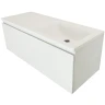 Тумба с раковиной Эстет Dallas Luxe 105 R ФР-00009679 подвесная Белая МДФ / ЛДСП
