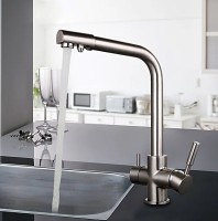 Смеситель для кухни Frap H52 F4352-5 Сатин латунь на столешницу