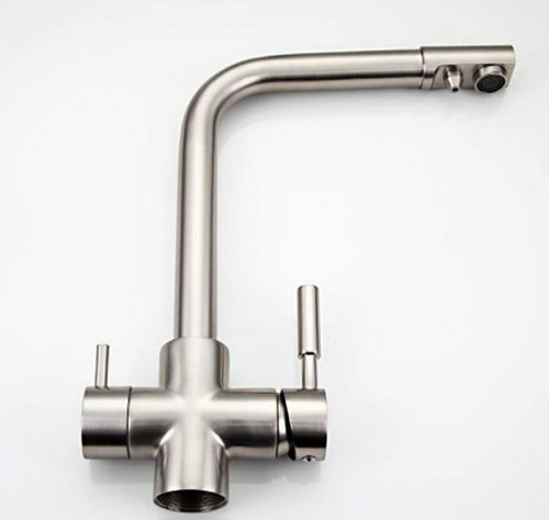 Смеситель для кухни Frap H52 F4352-5 Сатин латунь на столешницу