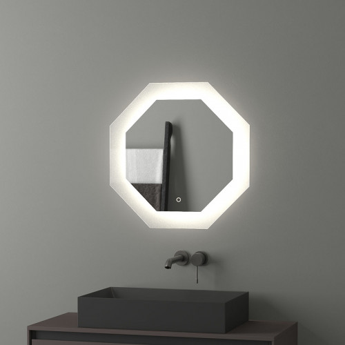 Зеркало Evoform Ledshine 60x60 BY 2603 с подсветкой 19 W - сенсорный выключатель - нейтральный белый свет стекло