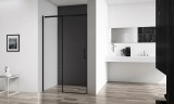Душевая дверь BelBagno Acqua 150 ACQUA-BF-1-150-C-NERO профиль Черный стекло прозрачное