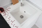 Кухонная мойка Alcora Римма 57 5554S-17 цвет Белый