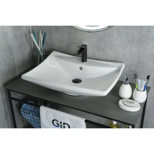 Раковина Gid Geometrico N9111 60 51122 цвет Белый
