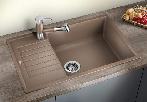 Кухонная мойка Blanco Zia XL 6 S Compact 523277 Белая искусственный камень (литьевой мрамор) встраиваемый