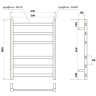 Электрический полотенцесушитель Point Меркурий PN83156BE П6 500x600 Черный