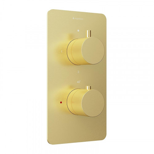 Смеситель для душа Aqueduto ACENO ACE0350 c термостатом цвет Шлифованное золото