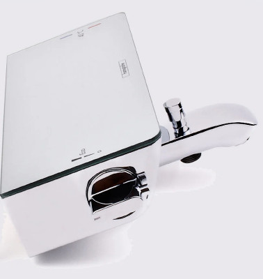 Смеситель для ванны Hansgrohe Ecostat Select 13141000 с термостатом Хром латунь на стену