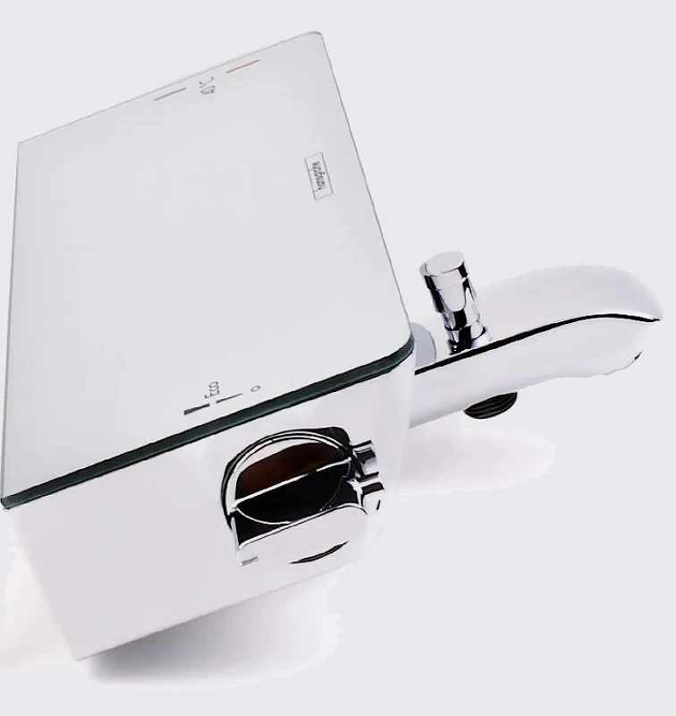 Смеситель для ванны Hansgrohe Ecostat Select 13141000 с термостатом Хром латунь на стену