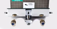 Смеситель для ванны Hansgrohe Ecostat Select 13141000 с термостатом Хром латунь на стену