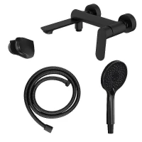 Смеситель для ванны Azario Alanti AZ-K3032B цвет Черный матовый