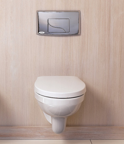 Инсталляция Jacob Delafon E29025-NF со смывным бачком без клавиши смыва нержавеющая сталь