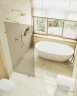 Душевая перегородка Maybah Glass MGD-262-3 790x1950 коннектор стена-стекло Золото стекло бронзовое
