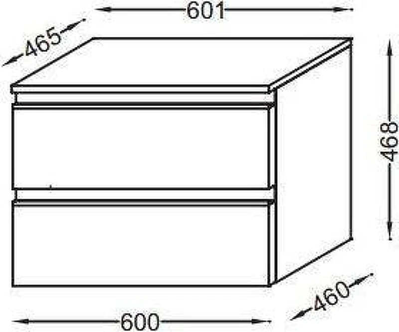 Тумба Jacob Delafon Vox 60 EB2060-RA-E16 подвесная цвет Ореховое дерево