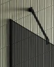 Душевая перегородка Maybah Glass MGD-693-6у 890x1950 в узком профиле Черный стекло графитовое