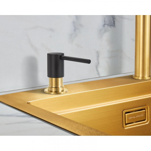 Дозатор для моющего средства Milacio Ultra MCU.934.BGD цвет Золото Черный