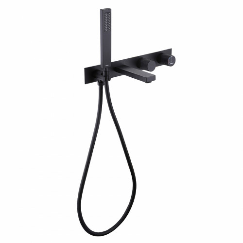 Смеситель для ванны Abber Rund AF8730B Черный матовый латунь встраиваемый