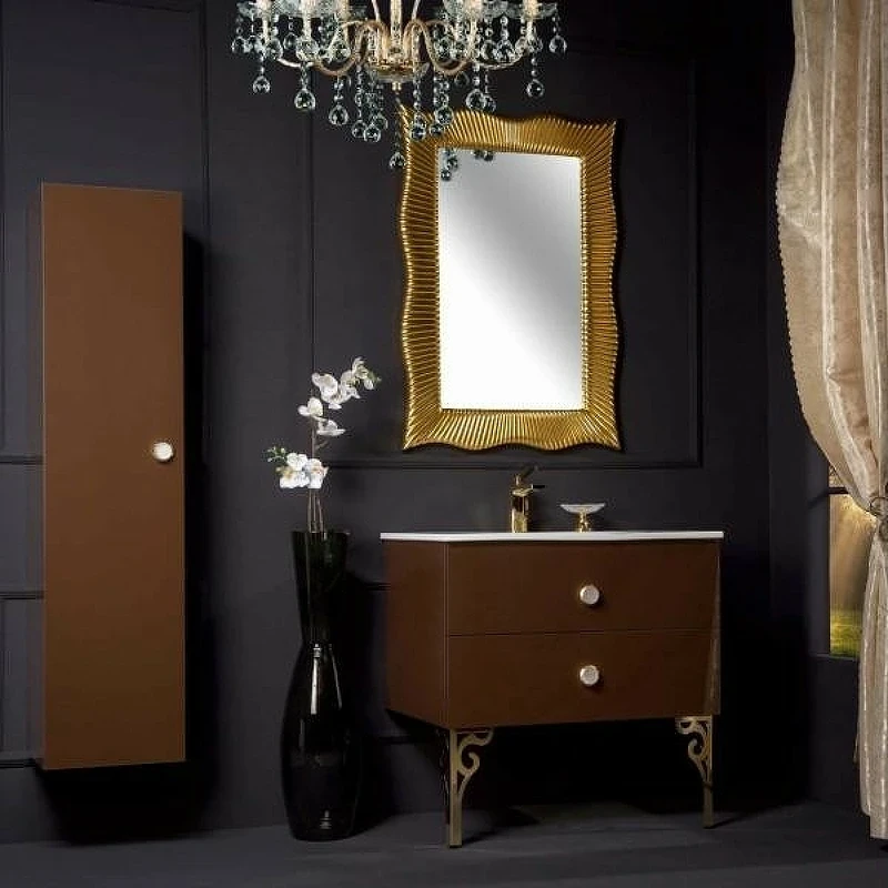 Тумба под раковину Boheme Armadi Art NeoArt 80 830-080-DB подвесная Dark Brown МДФ / ЛДСП
