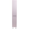 Шкаф пенал Style Line Бергамо 30 L СС-00002326 с бельевой корзиной Белый антискрейтч МДФ / ЛДСП
