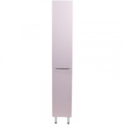 Шкаф пенал Style Line Бергамо 30 L СС-00002326 с бельевой корзиной Белый антискрейтч МДФ / ЛДСП