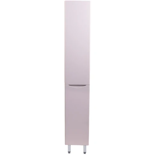 Шкаф пенал Style Line Бергамо 30 L СС-00002326 с бельевой корзиной Белый антискрейтч МДФ / ЛДСП
