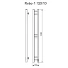 Электрический полотенцесушитель Ника Step Robe-1 120/10 Белый матовый нержавеющая сталь
