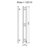 Электрический полотенцесушитель Ника Step Robe-1 120/10 Белый матовый нержавеющая сталь
